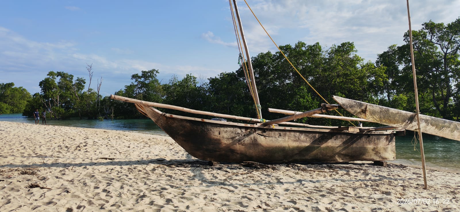 Traditional Dhow on the Sand