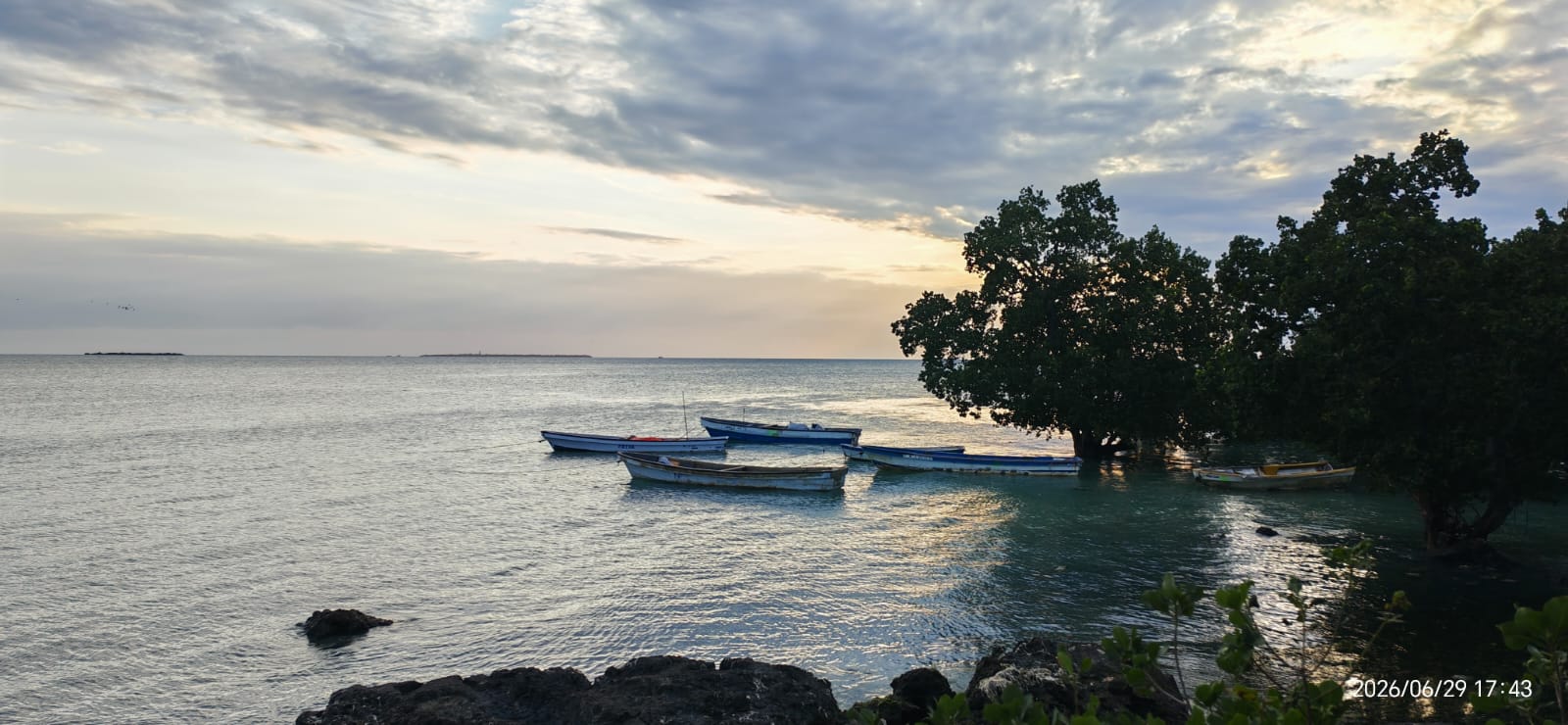 Fishing Boats at Sunset